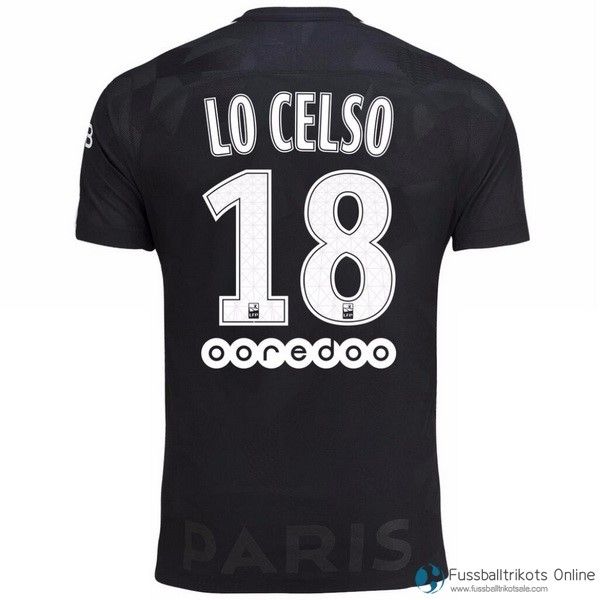 Paris Saint Germain Trikot Ausweich Lo Celso 2017-18 Fussballtrikots Günstig